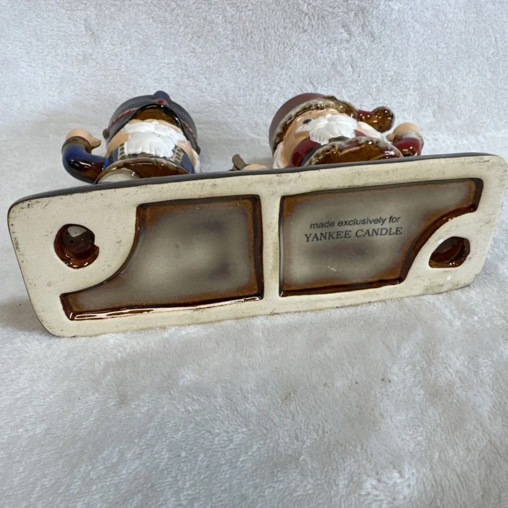 Yankee‎ Candle Christmas Dueling Nutcracker Tea Lights Candle Holder 7x6